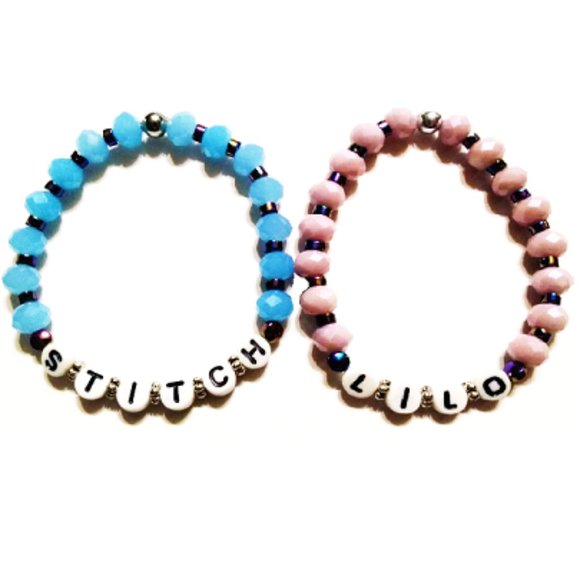 Disney Lilo & Stitch inspired Beaded Bracelet Set. - Picture 2 of 6